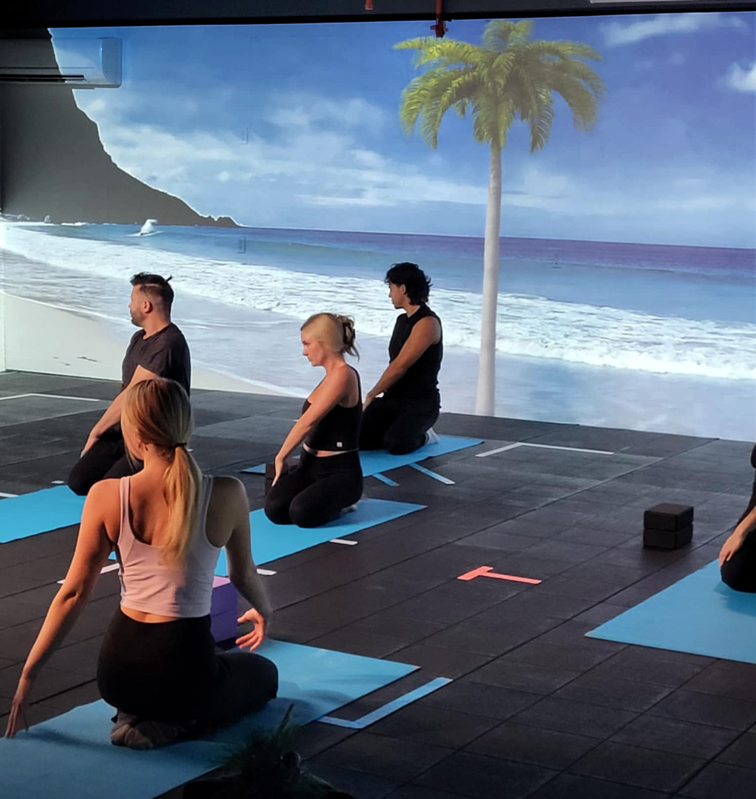 Immersive yoga studio